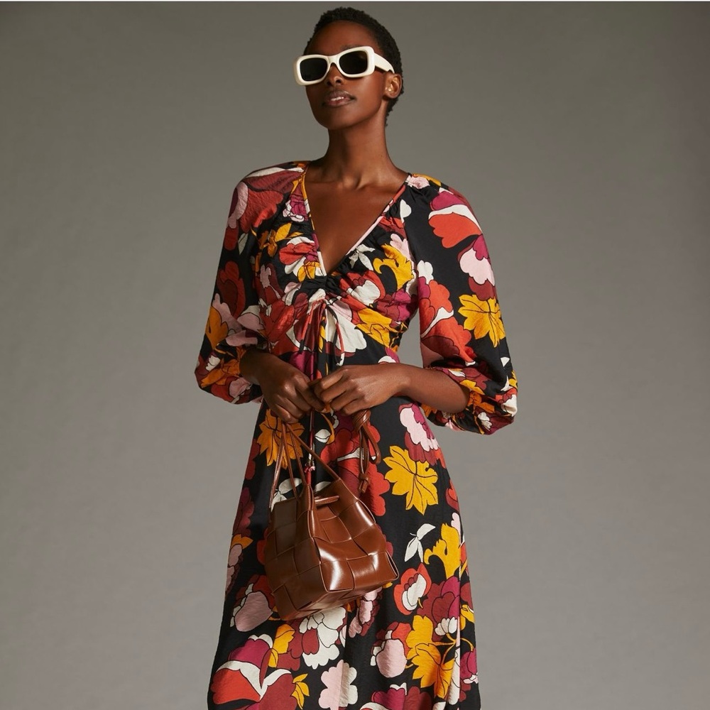 Maeve printed midi dress - from Anthropologie